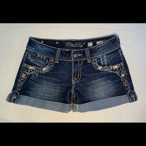 Women’s MISS ME Cutoff Shorts JP5703H Dark Wash 27